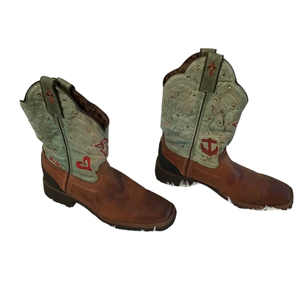 Tony Lama STARS Women’s Western Boots SZ 6.5 B